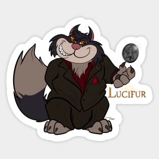 Luci-fur Morningstar - Devil Eyes Sticker